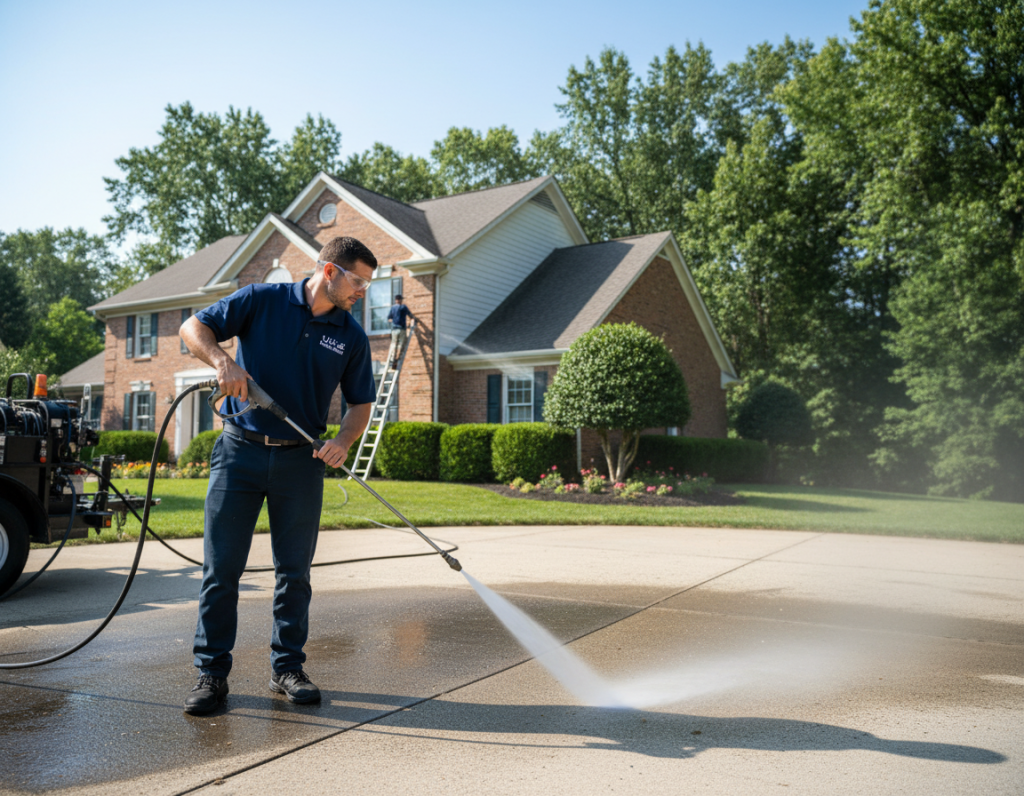Pressure Washing Near Me In Upper Arlington OH: Gutter Brightening Explained