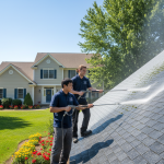 Roof Algae Removal in Westerville Before Stains Spread